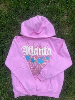 Pink Atlanta Sp5der Hoodie MEDIUM